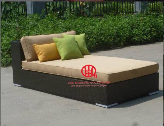 All weather modern rattan furniture sofa bed