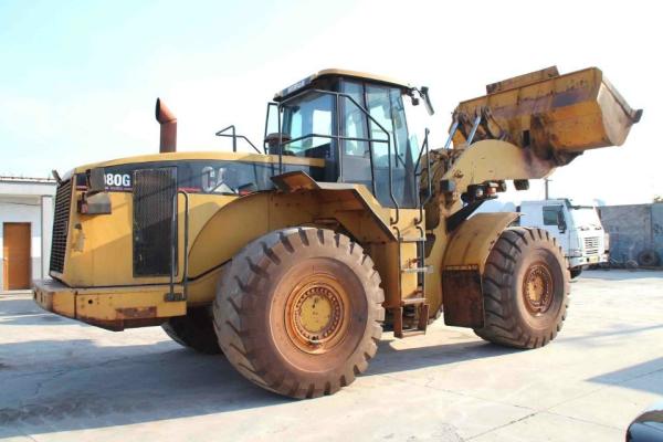 Heavy Duty 8 Ton Used Cat Wheel Loader 980G Planetary Power Shift Transmission