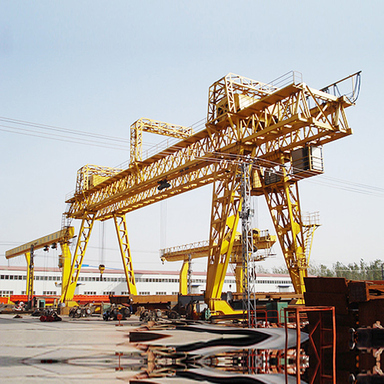 50/10 Ton Double Beam Gantry Crane Truessed Type Cabin Control