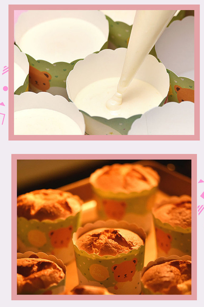 Gold Foil Cupcake Paper Liners Custom Printed Cupcake Paper Molds