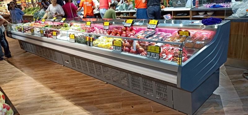 Over Counter Sushi Fish Display Freezer Open Type Fan Cooling Panasonic R22