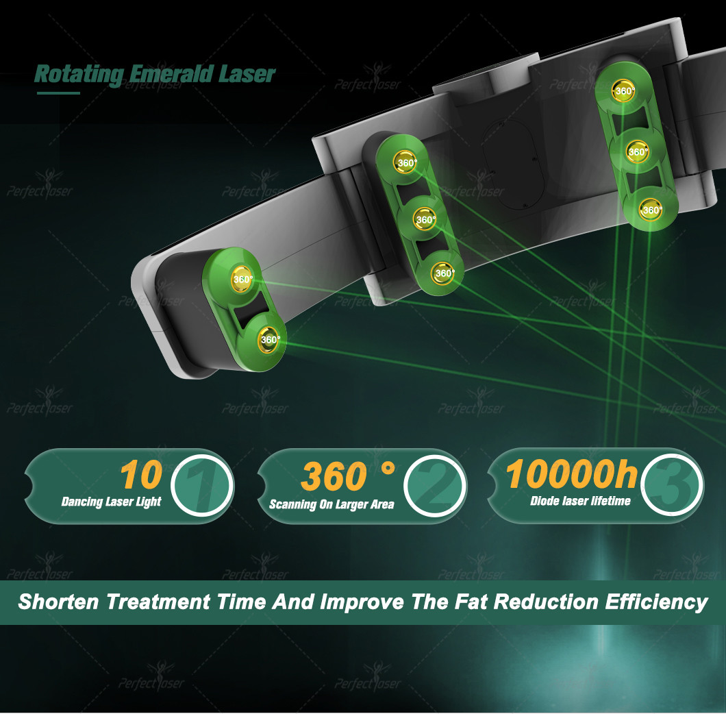 Slim Master 10d EMerald Lipo 532nm Diode Green Laser Body Slimming Fat Removal No Pain Cellulite Reduce Machine