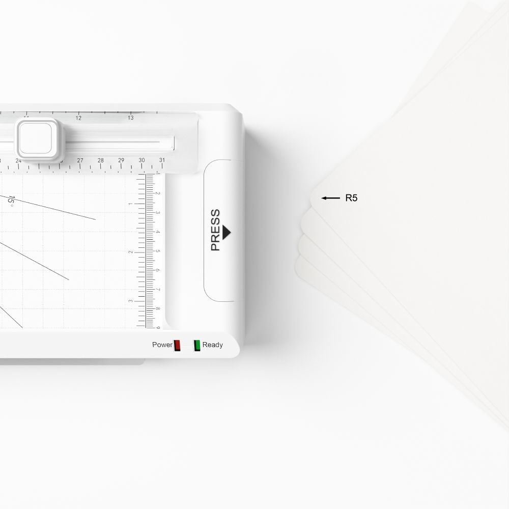 A4 9.5" 0.6mm Thickness Laminate Paper Machine , Laminator And Paper Cutter
