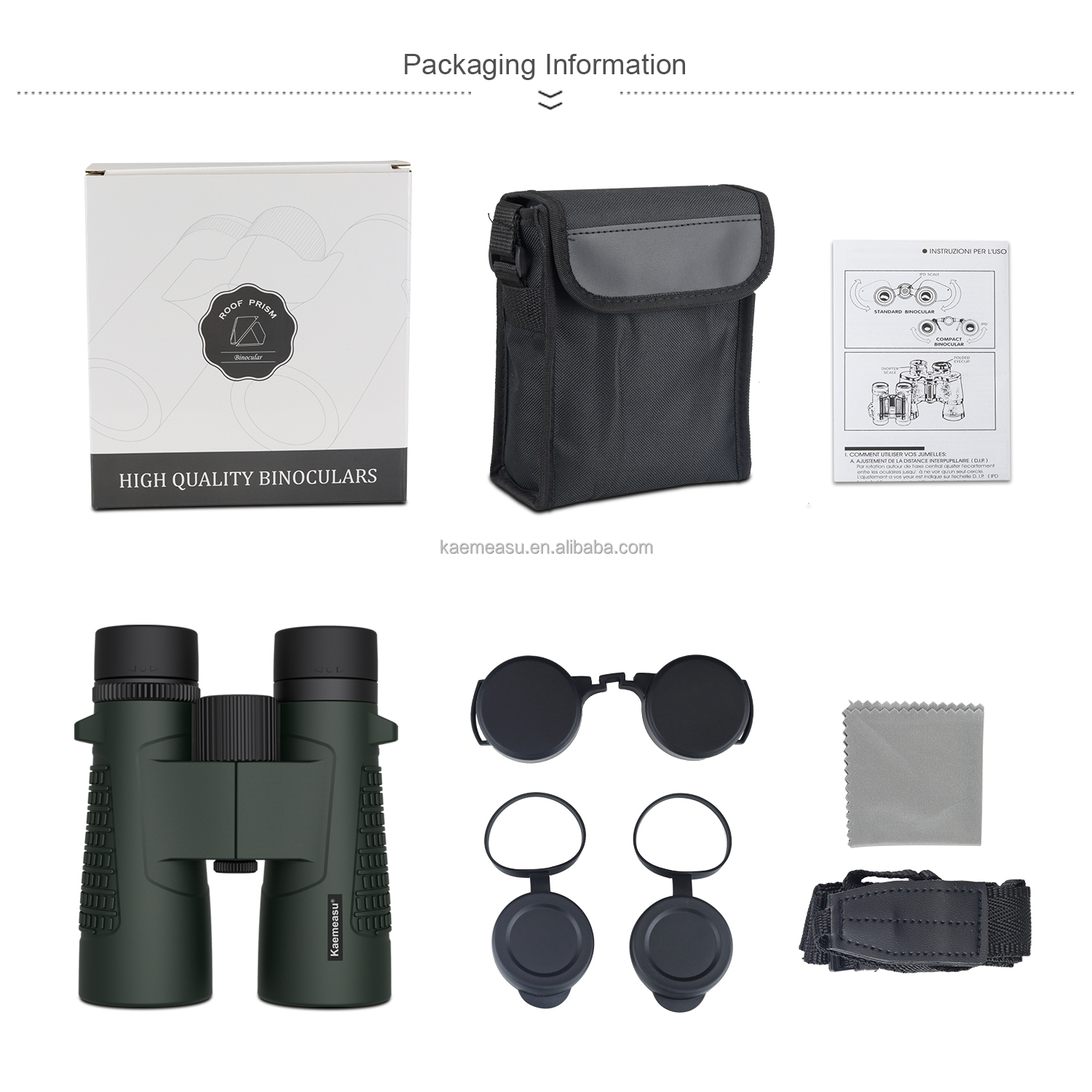 C 10X High Definition Binoculars 10X42 for Adults Optical Telescope for Hunting and Travel