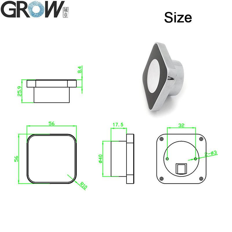 Grow GM810 Series DC5V 1d 2D USB Uart Barcode Scanner Module Reader