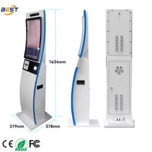  21.5/27 Inch Self-Service Kiosk with 1920X1080 Resolution and Intel Core I3/I5/I7 CPU for Cash Payment and QR Scanning Manufactures