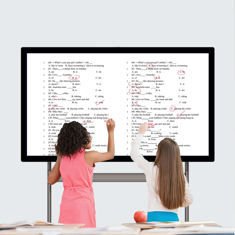 43 Inch 20 Points Infrare Touch Screen Interactive Board With Core I5 4th 1200MP Camera