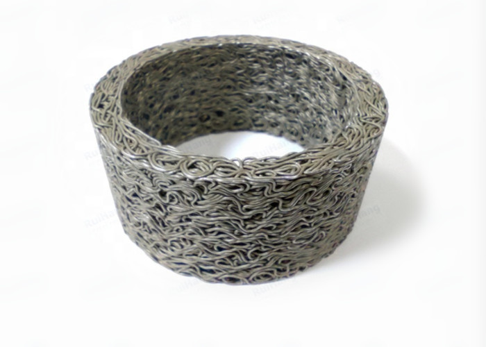Dia 50mm Stainless Steel Knitted Wire Mesh Mufflers Compressed Filter Mesh