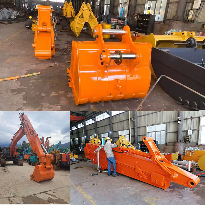 Telescopic Boom Wheel Excavator With Better Welding Performance