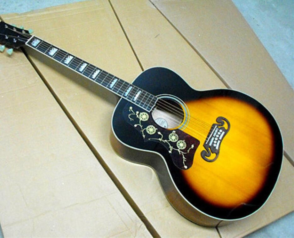 2018 New left handed Chibson G200 acoustic guitar lefty GB GB200 electric acoustic guitar lefty vintage looking