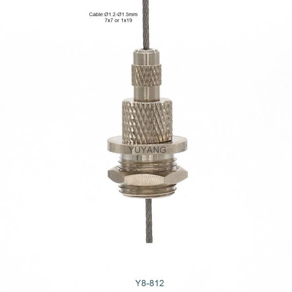 Quality M12 Steel Cable Gripper With Hex Nut Suspension Cable Gripper For Lighting Or Display for sale