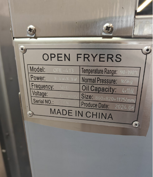 Professional Digital Computer Panel 4 Tank 4 Baskets 28KW 304SUS Electric Chips Open Fryer