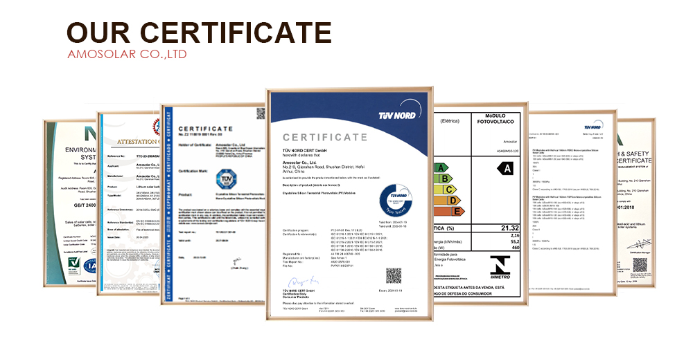 Amosolar Fashion 182mm 144cellss 565w 570w 575w 580w 585w 590w PV Panel Ready To Ship
