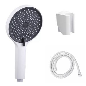 China Custom Design Hand Held Shower Head With Shower Holder And Hose In Polished Plastic on sale