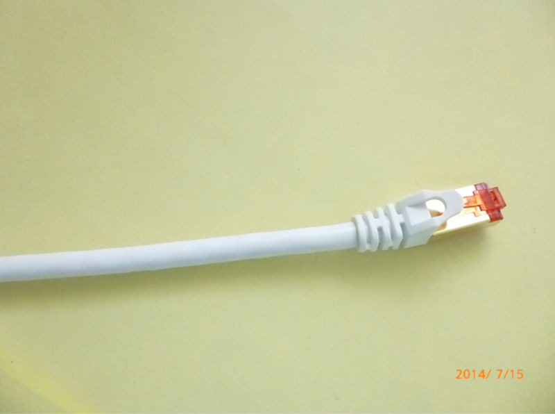  9 0.5M CAT6 FTP Professional Gold Headed Shielded Network Cable -High Speed 500MHz Cat6 / Manufactures