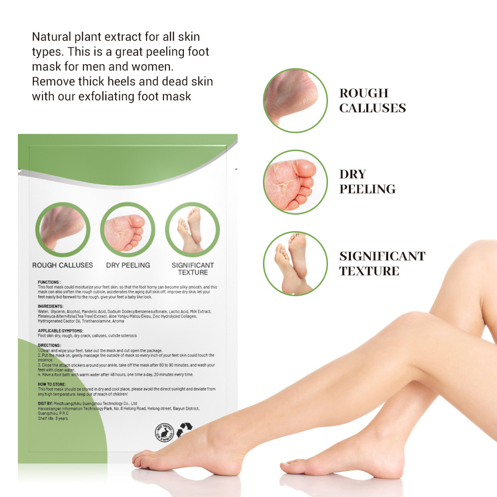 dry peeling , foot mask,Whitening and moisturizing foot peel mask