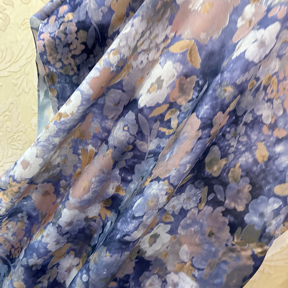 30S 32S 45S 3D Effect 100 Floral Digital Rayon Printed Viscose Rayon Fabric Woven Spun Rayon Challis Fabric