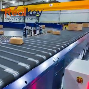High Efficiency Narrow Belt Sorter Low Maintenance Automated Parcel Sorting For