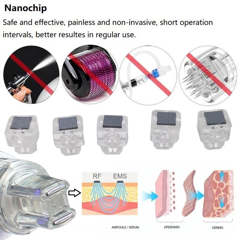 RF EMS Skin Lifting Machine High Pressure Mesotherapy Injection Meso Nano Gun Painless