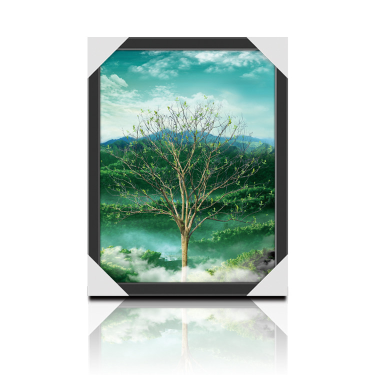 30x40cm Beautiful Four Season Trees Lenticular Flip With 0.6mm PET For Home Decoration