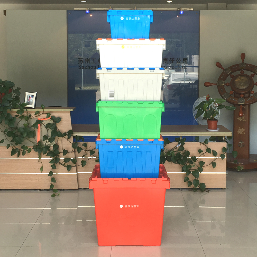 Small Stackable Beer Bottle Crates Nestable Plastic Turnover Container 600x300x365mm