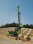 KR90C Rotary Drilling Rig With Cat Chassis , 72 M / Min Main Winch Line Speed