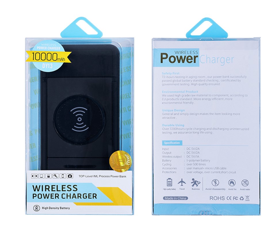 Qi Wireless UN38.3 5V2A Phone Holder Power Bank 10000mAh