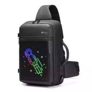 20L Smart LED Backpack Sling Chest Bag With LED Screen Display