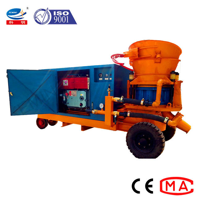 11kw Main Power Concrete Shotcrete Machine With Diesel Engine For Slope Engineering