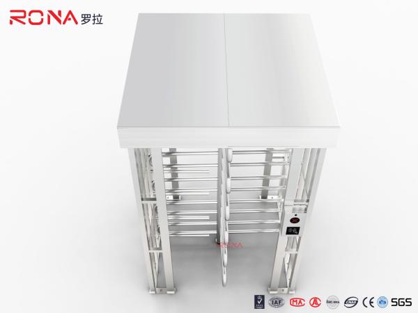 Full Height Turnstile RFID Card Reader Fingerprint Stainless Steel Turnstiles