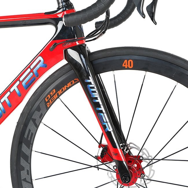 Twitter T10pro Road Bicycle Carbon Fiber Racing Bike RIVAL 22 Speed Alloy Wheel