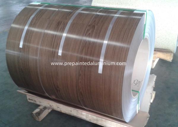 AA3003 3015 H24 Temper wooden grain Color Coated Aluminum Coil PVDF coated