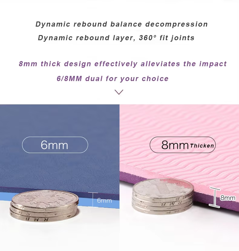 Ultra Lightweight And Portable TPE Yoga Mat For Home Studio And On The Go