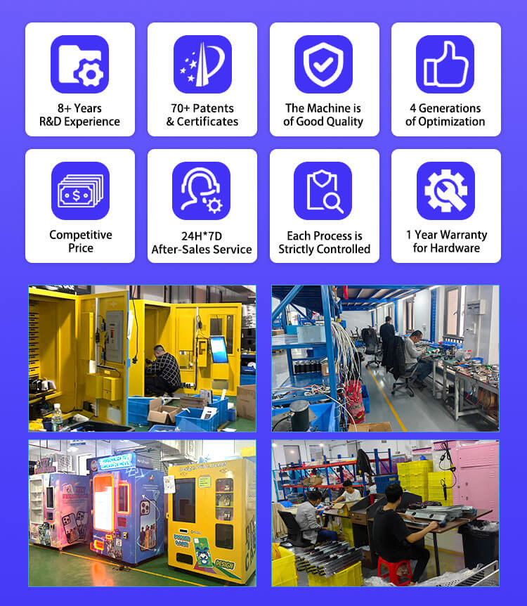 Convenient Personalised Phone Case Vending Machine with Language Options English/Chinese/Spanish
