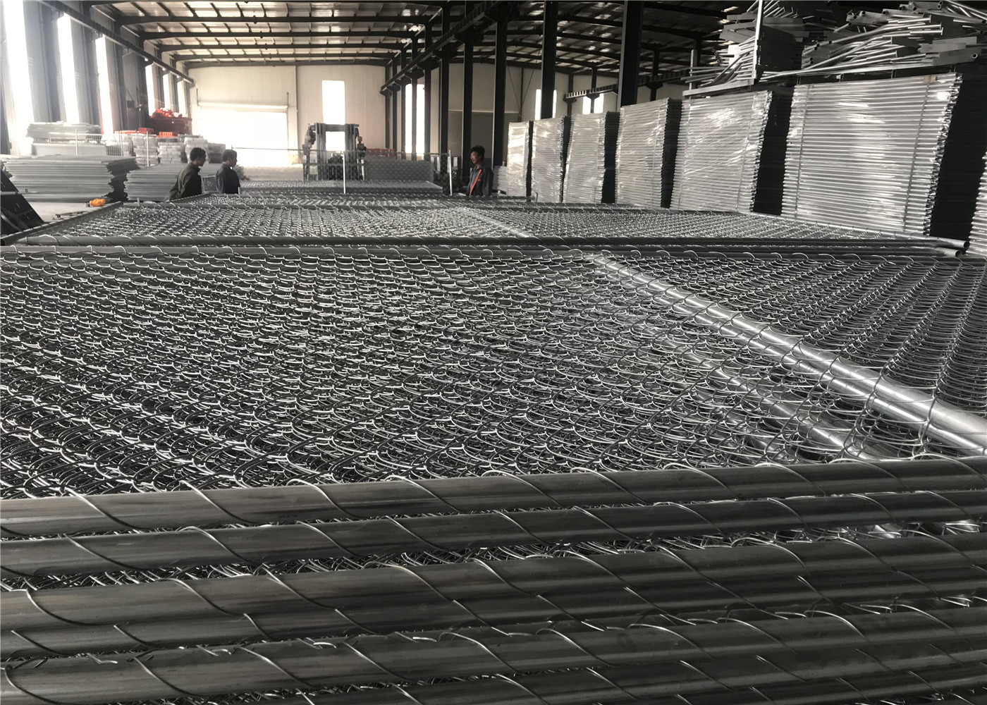 Temporary Security Construction Fencing Panels 1.83mx3.65m Mesh 57mmx57mm Diameter3.2mm/10Ga