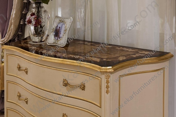 European Designs Bedroom Furniture Set with Drawer Chest FW-101A