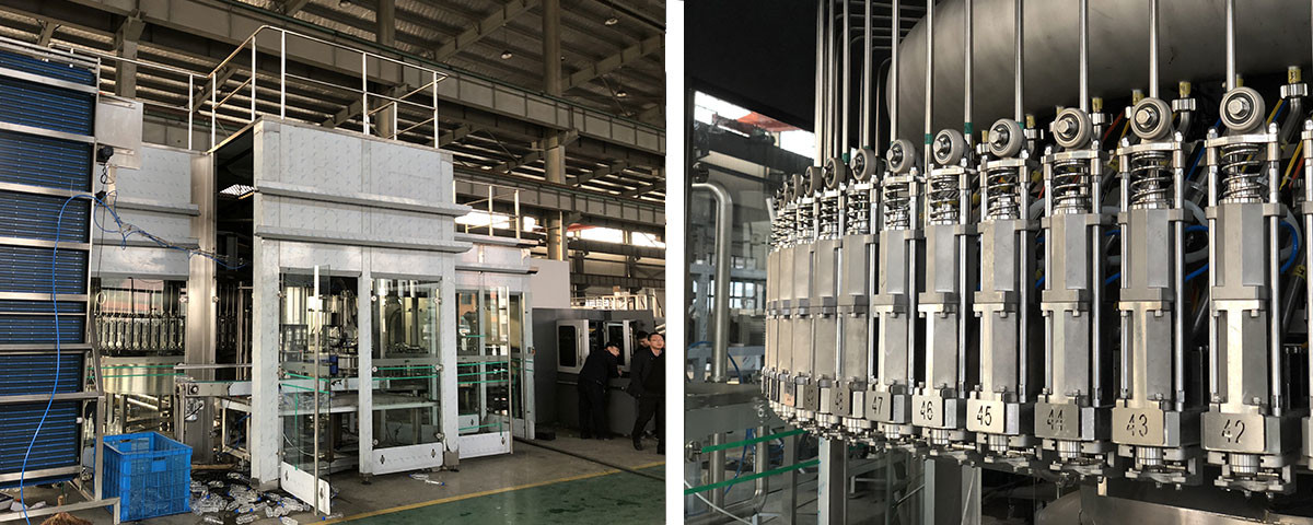 Full Automatic Carbonated Filling Machine For High Speed Continuous Production Line
