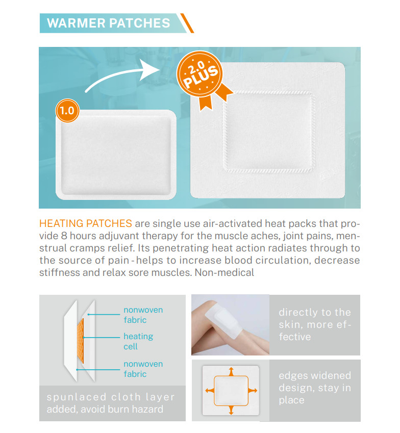 Heat Therapy Period Heating Patch Abdominal Menstrual Heating Pad ODM
