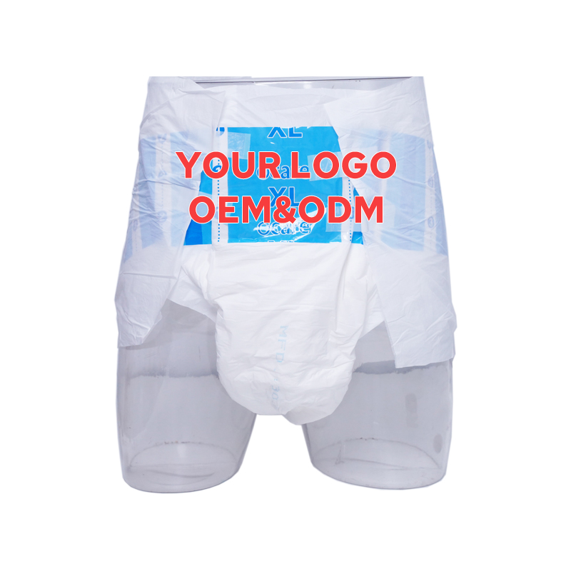 Wholesale Seniors Incontinence Disposable Adult Diapers With PE Film Backsheet