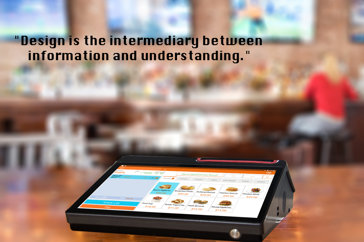 SDK Function All-In-One Touch Screen Credit Card Pos Terminal for Restaurant Supermarket