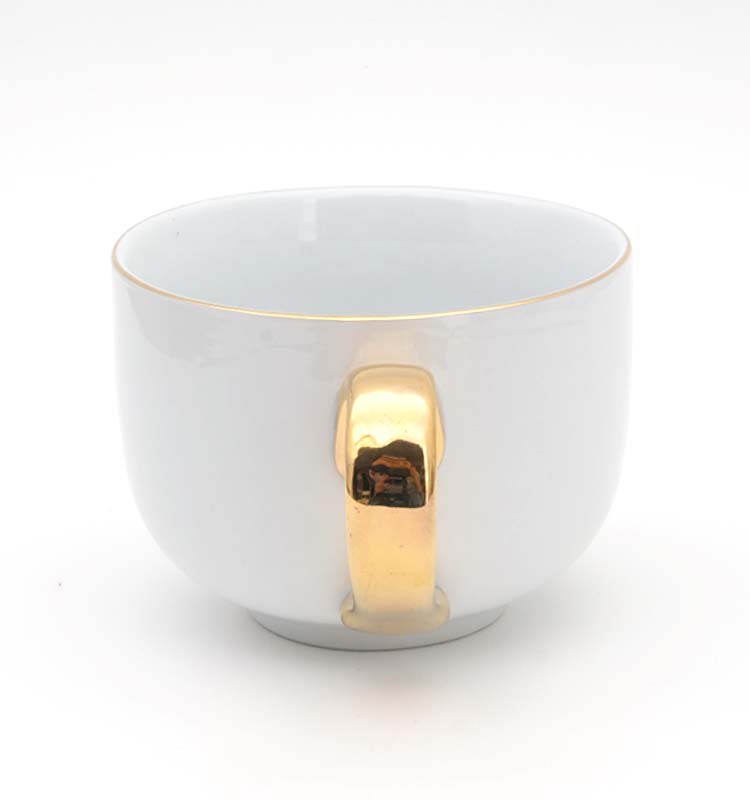 Advertising Gifts Gold Handle Mug Personalized Ceramic Coffee Mug Cup Make Tea