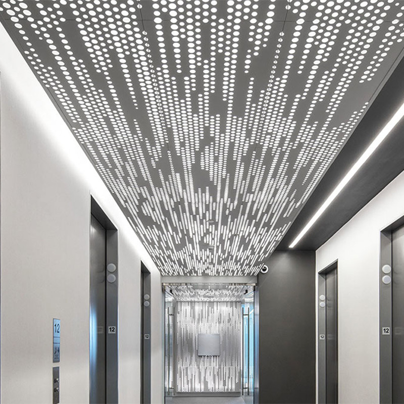 304 Stainless Perforated Sheet Metal Round / Square Holes 7%-83% Open Area Customizable ISO Certified