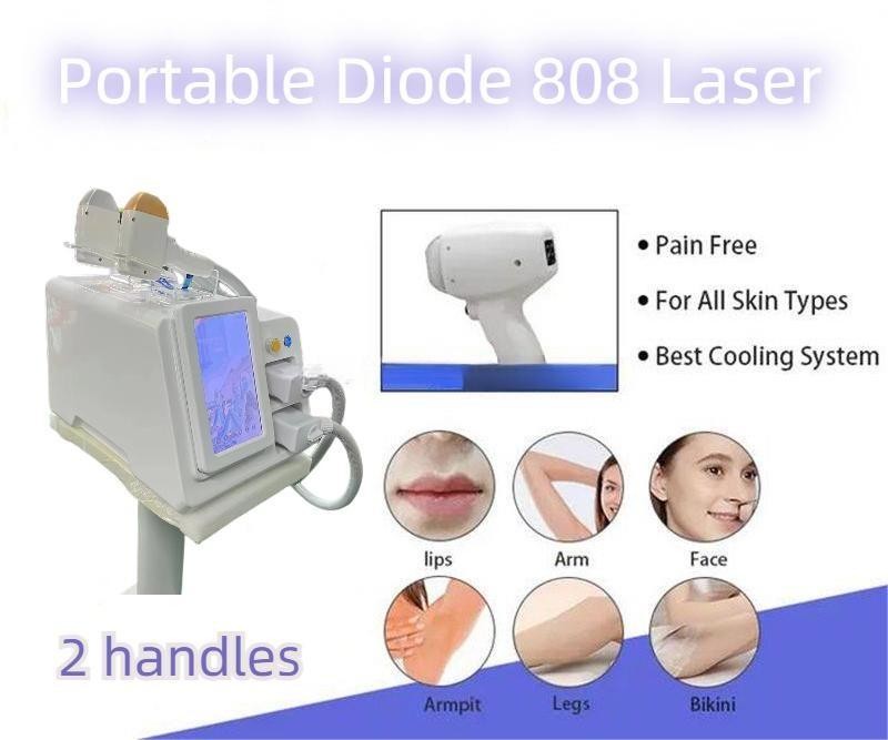 755 808 1064 Diode Laser Machine For Hair Removal 2000W Ice Painless 4K Screen