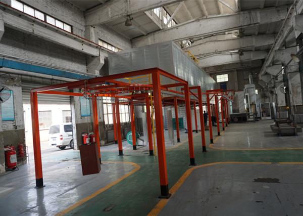 Adjustable Speed Industrial Automatic Powder Coating Plant 380V Customized