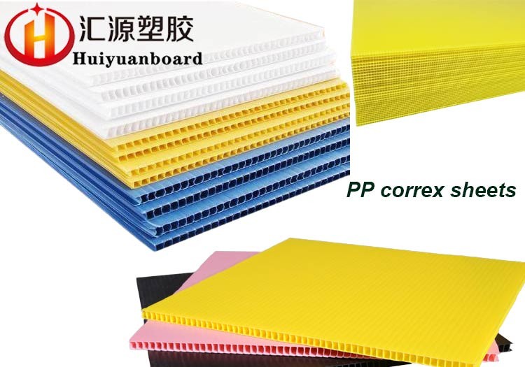 Custom Non Toxic Durable Yellow Correx Sheets Fireproof