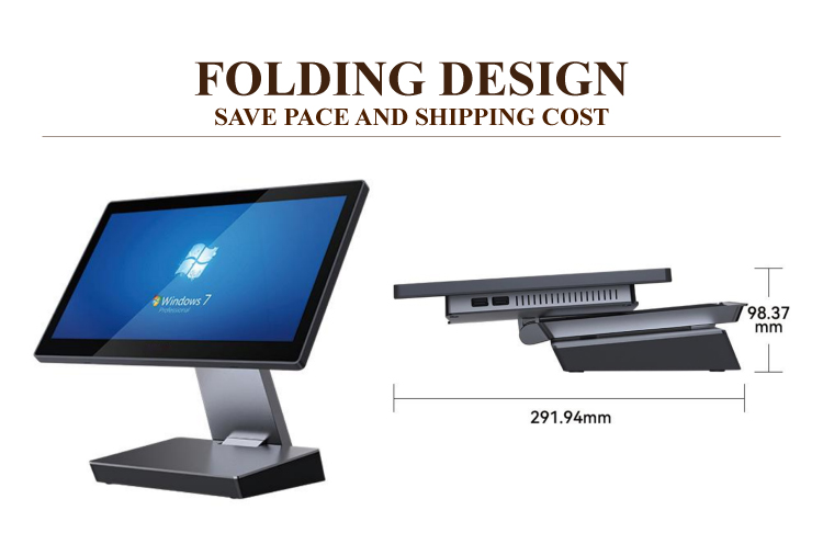 2023 Folding POS System from Bimi Touch Screen Cash Register for Supermarket Checking