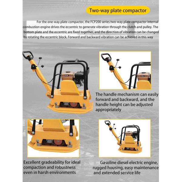 C80 Honda Engine Handheld Reversible Wacker Vibrating Plate Compactor for Construction