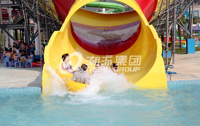 Water Park Fiberglass Super Tornado Adult , Kids Water Slides 14.6m Platform Height