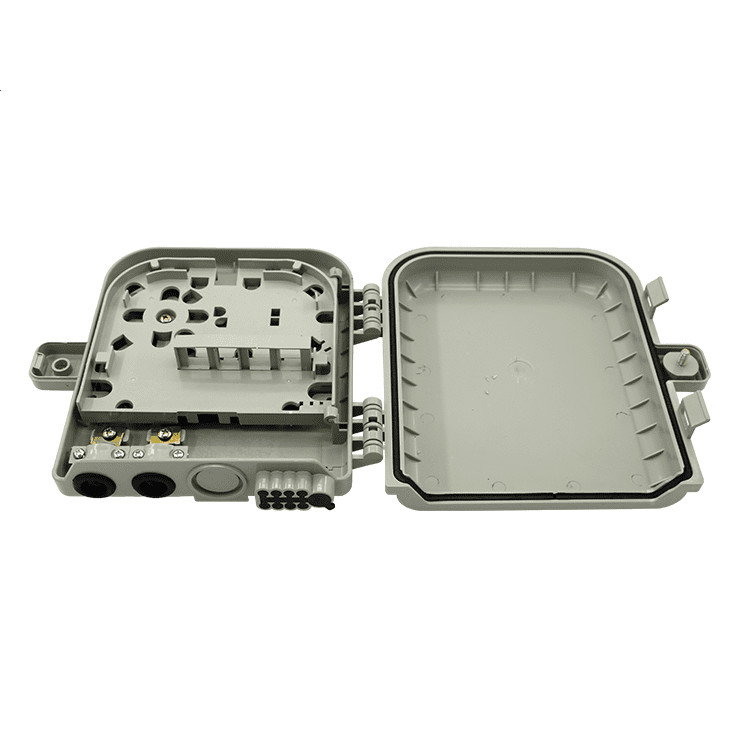 Fiber Optic Terminal Box 8Core SM/DX SC/LC/ST/FC Light Gray/Black IP 66