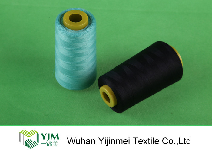 Bleached White Polyester Industrial Sewing Thread Abrasion - Resistant CE Approved